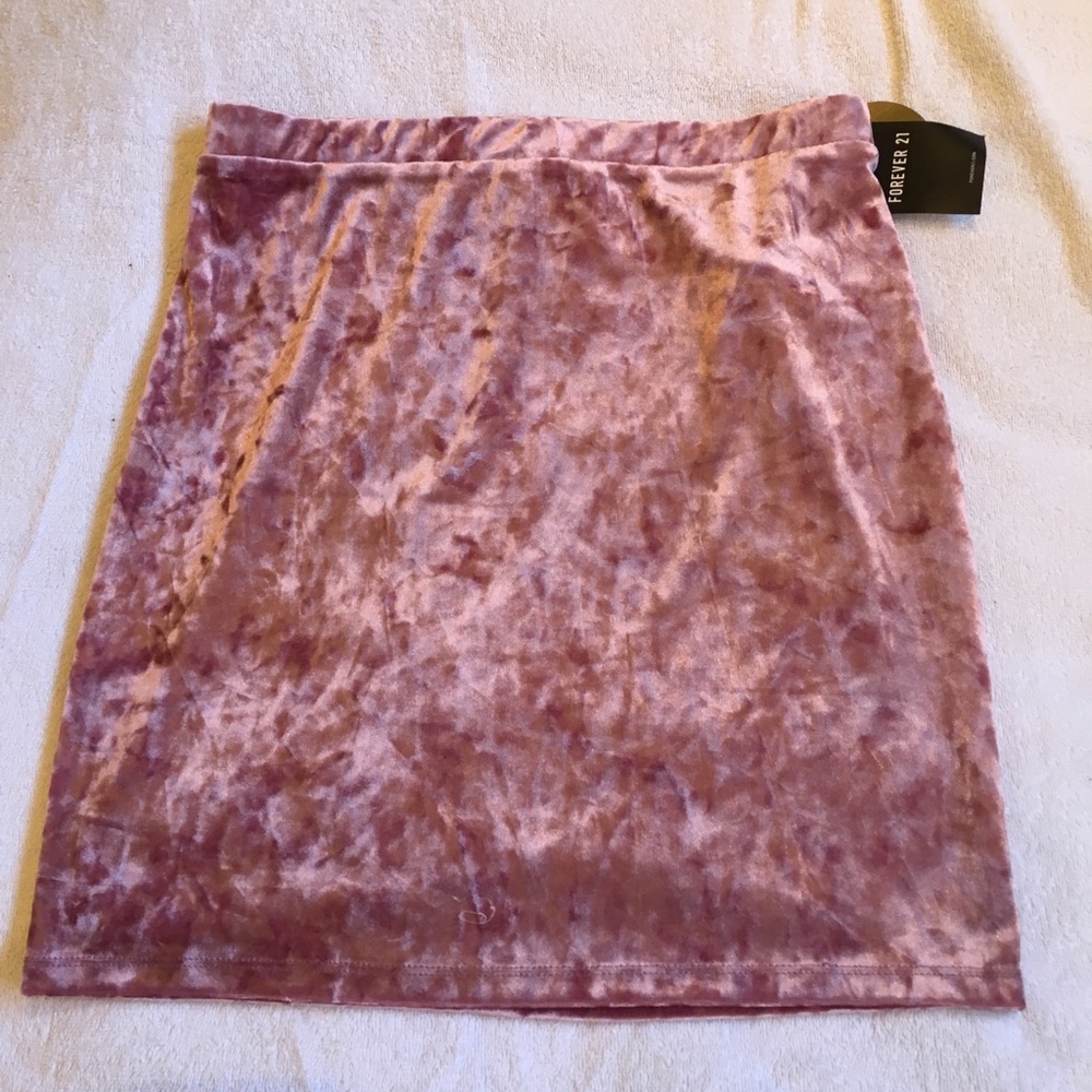 Crushed Velvet Skirt